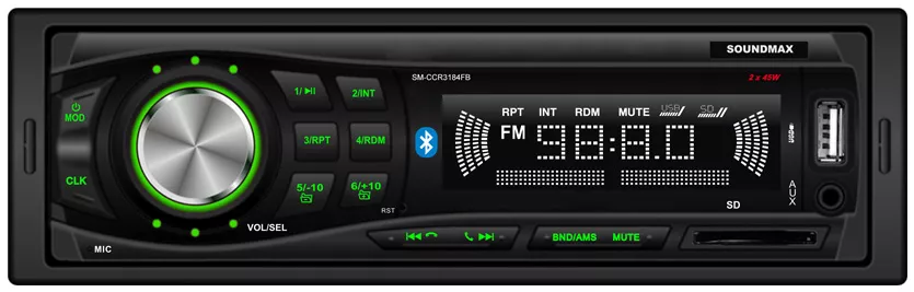 Автомагнитола Soundmax SM-CCR3184FB - фото1