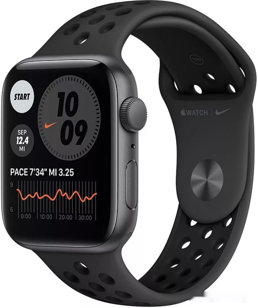Умные часы Apple Watch SE Nike 44mm Aluminum Space Gray (MYYK2) - фото1 Умные часы Apple Watch SE Nike 44mm Aluminum Space Gray (MYYK2) - фото1