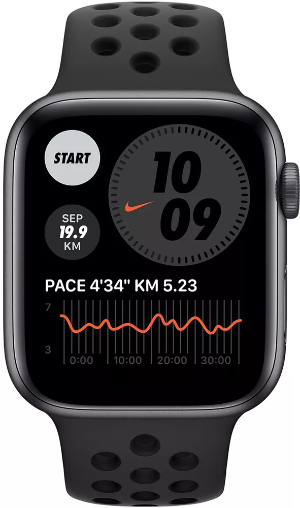 Умные часы Apple Watch SE Nike 44mm Aluminum Space Gray (MYYK2) - фото2 Умные часы Apple Watch SE Nike 44mm Aluminum Space Gray (MYYK2) - фото2