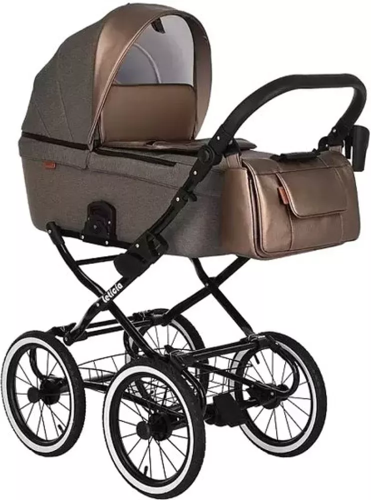 Коляска-люлька Pituso Leticia Classic (511/CL, chocolate/brown metalic) - фото2