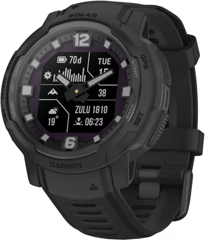 Умные часы Garmin Instinct Crossover Solar Tactical Edition 45 мм (черный) - фото1 Умные часы Garmin Instinct Crossover Solar Tactical Edition 45 мм (черный) - фото1